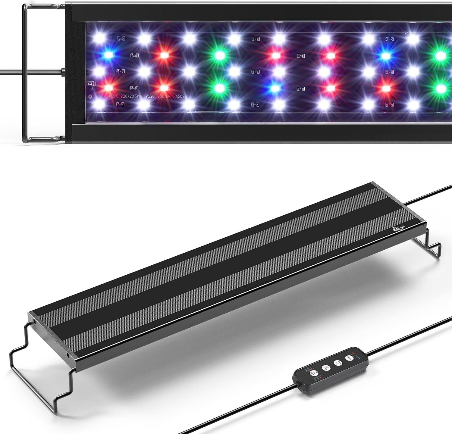 AQQA LED Aquarium Light for Plants, 24/7 Mode Full Spectrum Fish Tank Light with 3 Light Modes, Adjustable Timer/Brightness, Memory Function, Extendable Brackets for Freshwater for 18-24 Inch Tank 18W - Image 7