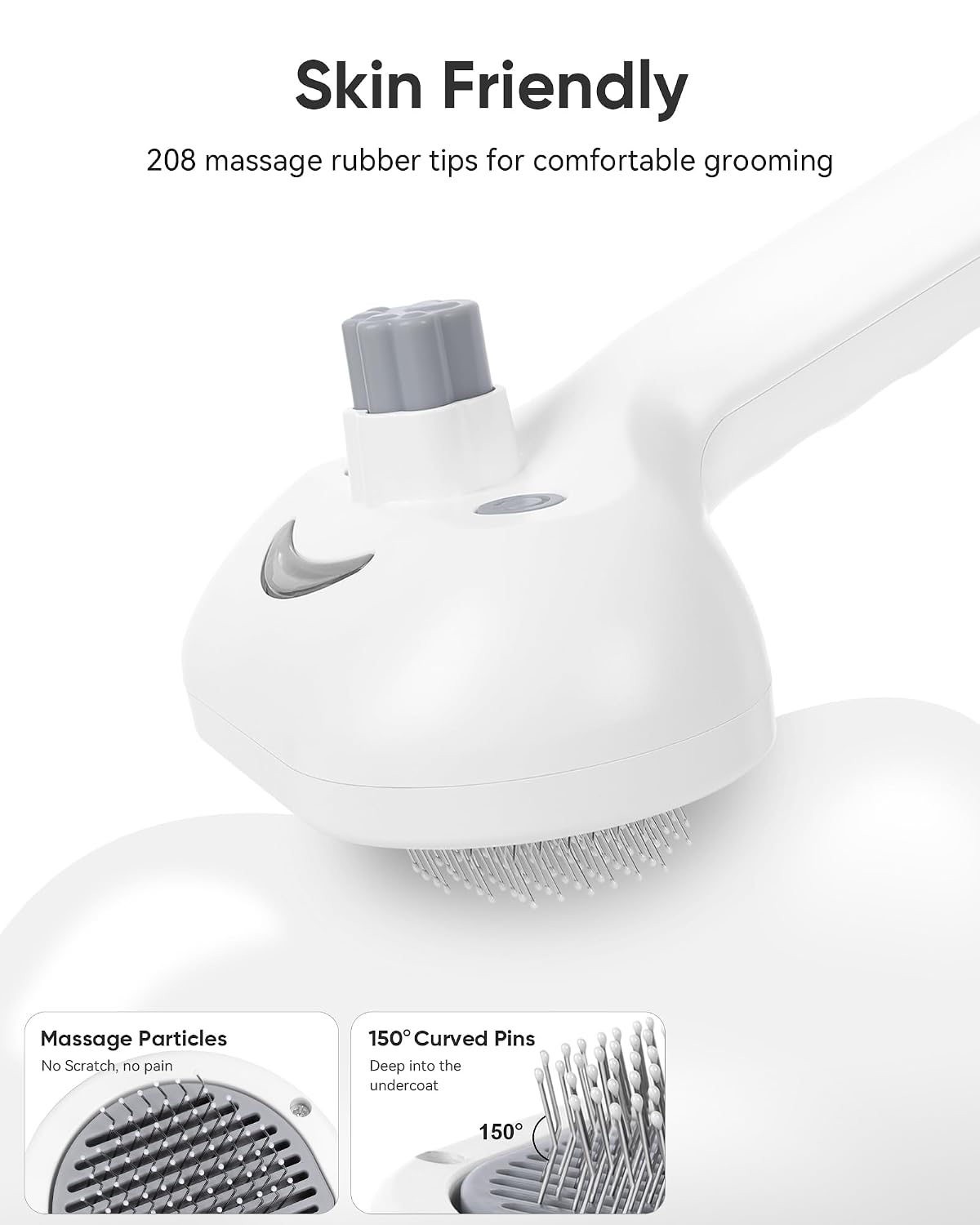 Pet Steam Brush Dog Cat 2026 New Grooming Comb for Shedding, Floating Hair, Smooth & Detangling, Gentle Cool Mist Softens Hair Reduces Static Helps Pets Who Dislike Bathing,2*Waterless Shampoo - Image 5