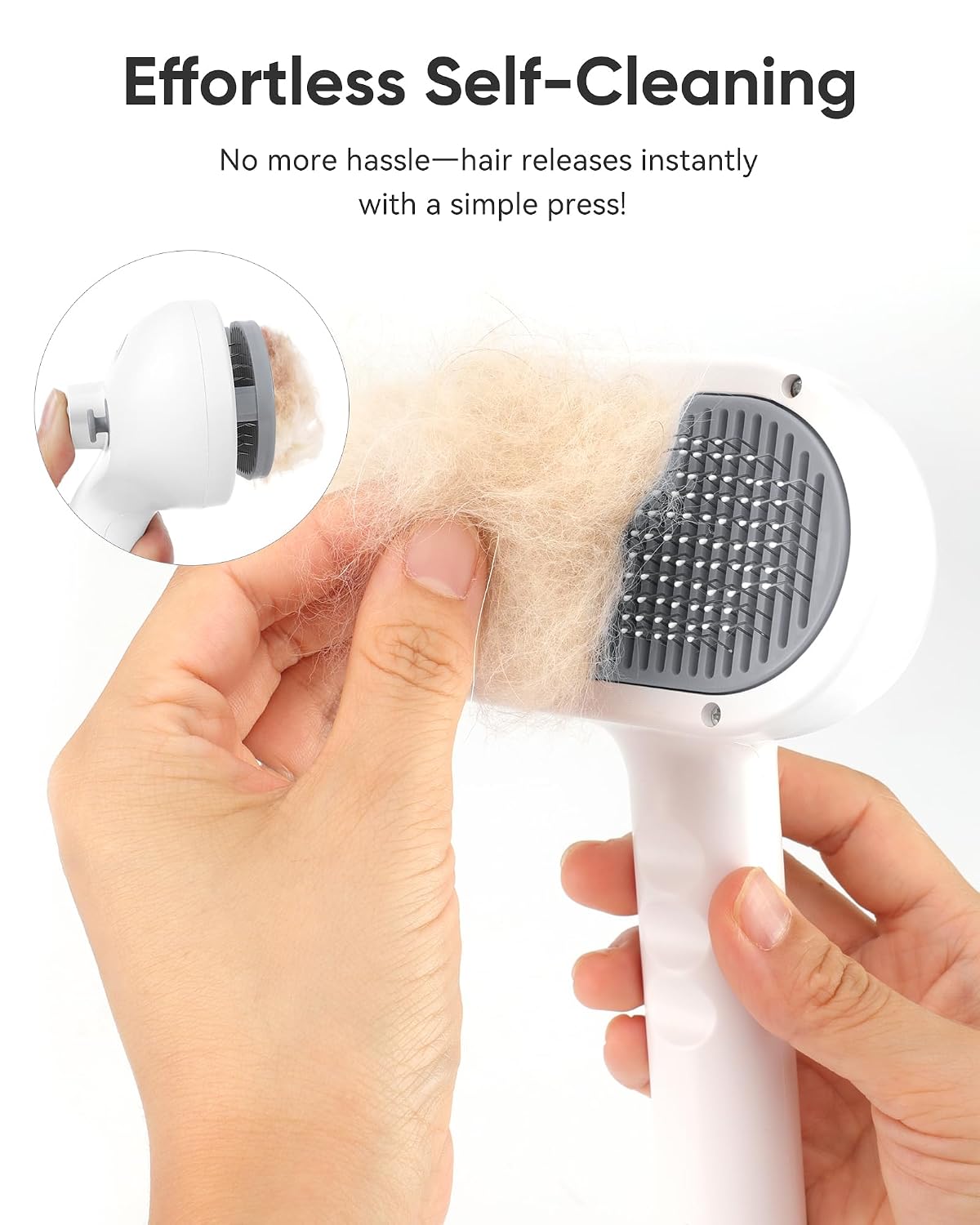 Pet Steam Brush Dog Cat 2026 New Grooming Comb for Shedding, Floating Hair, Smooth & Detangling, Gentle Cool Mist Softens Hair Reduces Static Helps Pets Who Dislike Bathing,2*Waterless Shampoo - Image 8