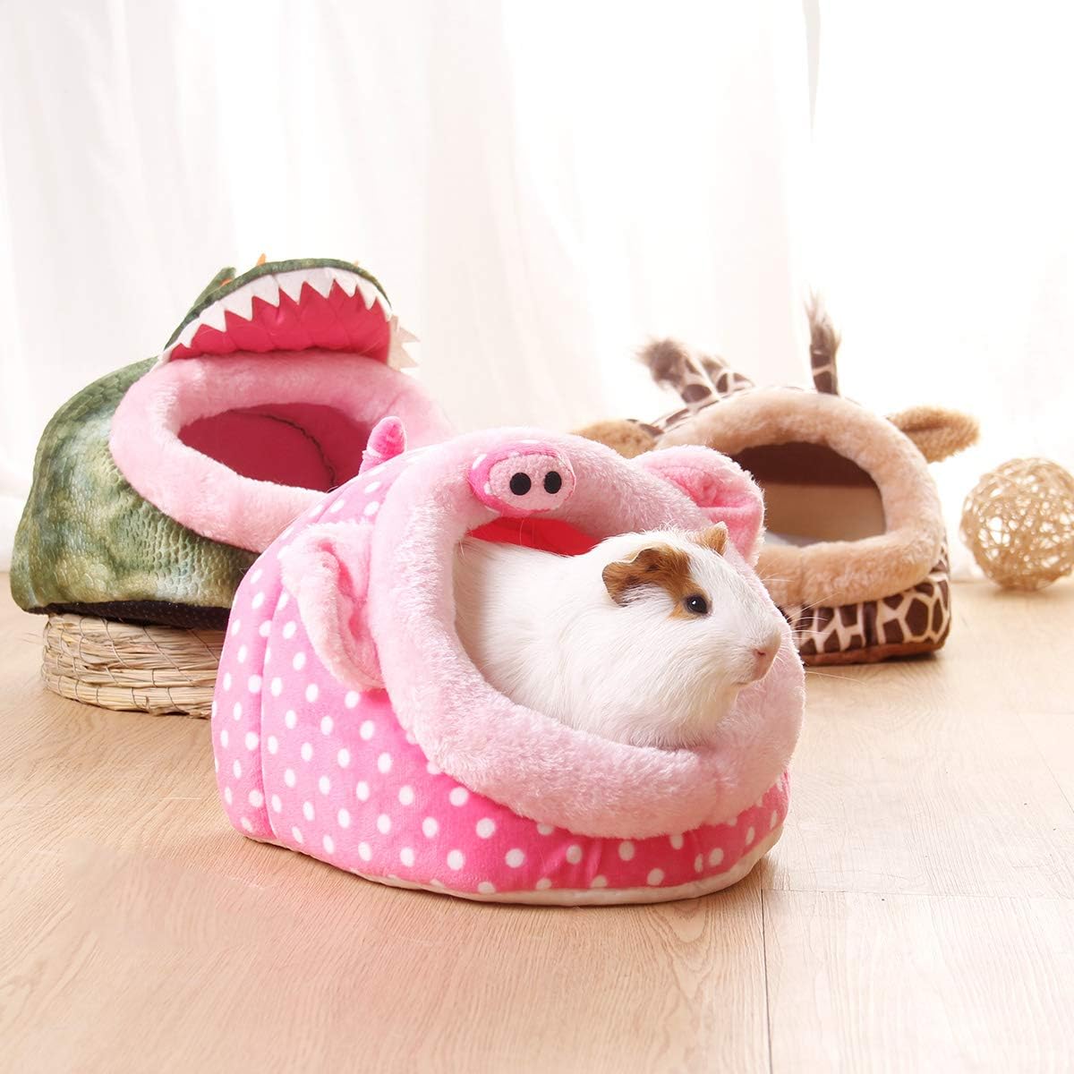LEFTSTARER Guinea Pig Rat Bed and Hideout for Ferret Hedgehog Sleep and Hide, Hamster Small Pet Animals Supplies Toy Cage Accessories Nest - Image 5