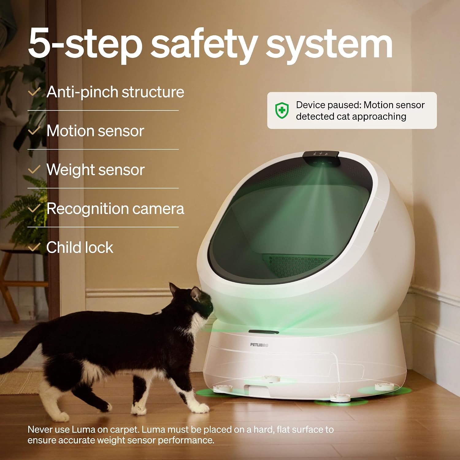 PETLIBRO Automatic Litter Box with Accessories Kit & 90-Day AI Trial, Large Open-Top Self Cleaning Litter Box with AI-Camera Waste Analysis, Multi-Cat Recognition, Usage Tracking and Auto Odor Control - Image 2