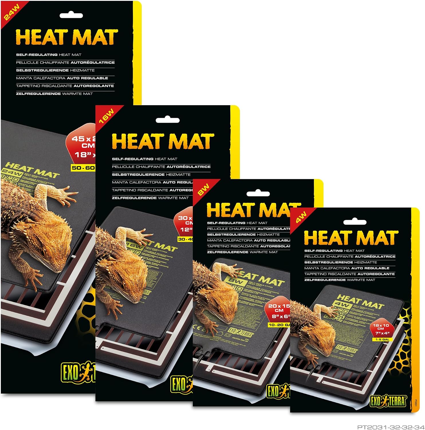 Exo Terra Heat Mat, Self-Regulating Reptile Heating Pad for Terrariums, 24W | Conductive Source for Reptiles & Amphibians, Fast Warm-Up, Safe & Energy Efficient, Even Distribution - Image 2