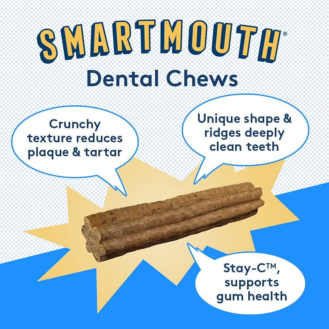 The Missing Link Smartmouth Vet Developed Dental Chew Treats, 7-in-1 Benefits: Healthy Teeth & Gums, Breath, Skin, Joints, Digestion, Heart, Immune System – Large/Extra Large 50-100lb+ Dogs, 28 Ct - Image 2