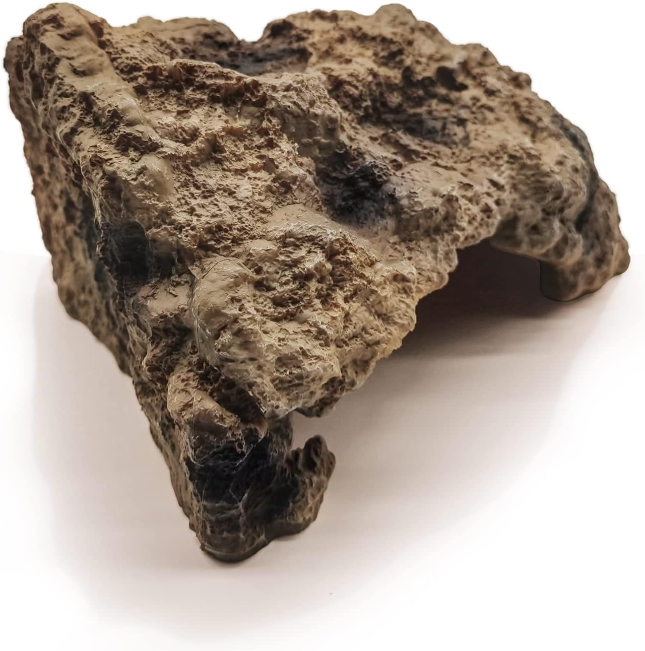 Reptile Hide Bearded Dragon Cave Hideouts Habitat Décor for Snake (Medium) | Simulation Rock, Terrarium Tank Accessories, Turtles Lizards Snakes Crab Hide