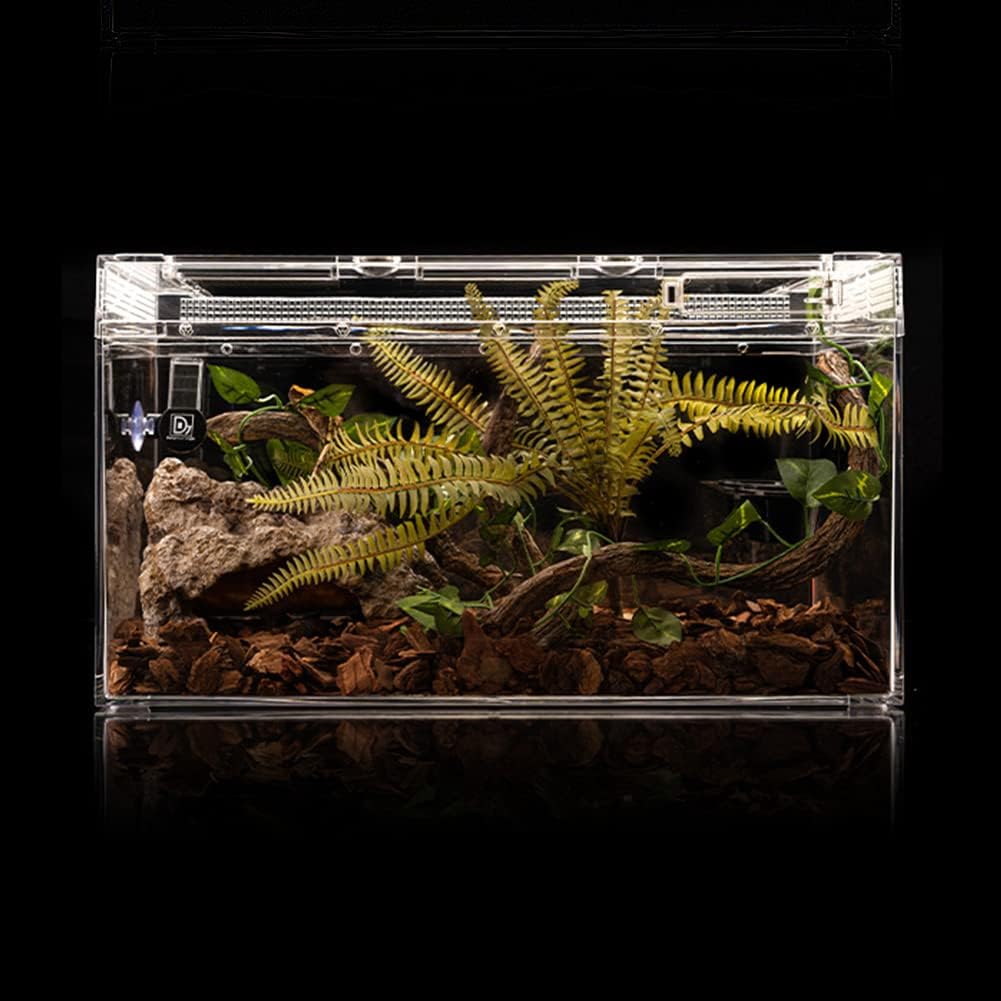 Reptile Hide Bearded Dragon Cave Hideouts Habitat Décor for Snake (Medium) | Simulation Rock, Terrarium Tank Accessories, Turtles Lizards Snakes Crab Hide - Image 3