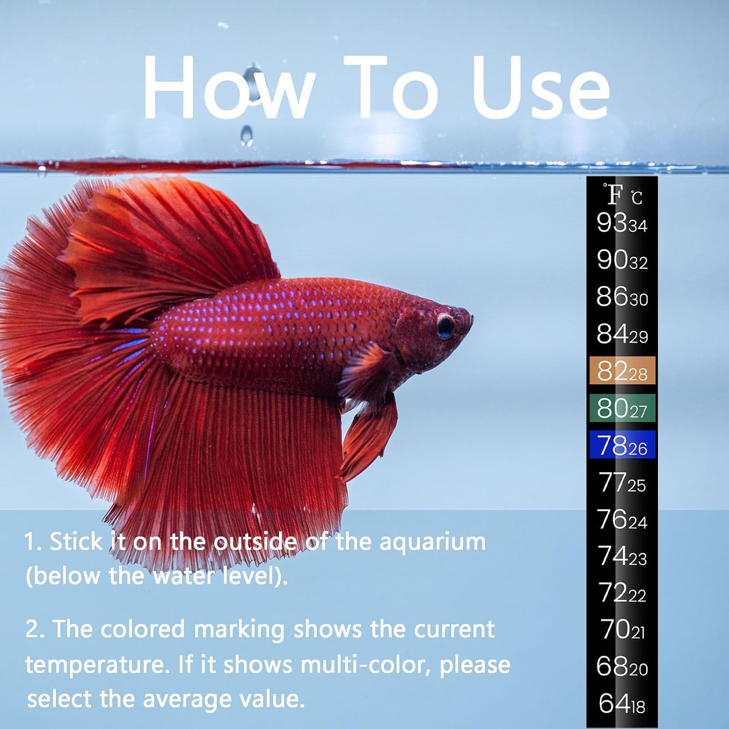 AQUANEAT Aquarium Heater, 25W Fish Tank Heater, Adjustable Submersible Water Thermostat with Thermometer - Image 8
