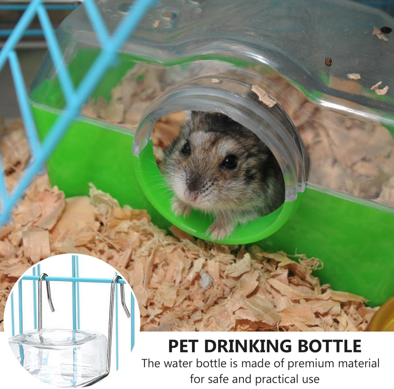 Small Animal Water Bottle 2 Pack, No Drip Guinea Pig Water Bottle & Rabbit Water Dispenser, 350ml Leakproof Pet Water Dispenser for Hamster, Bunny & Small Pet Cage Accessories - Image 8