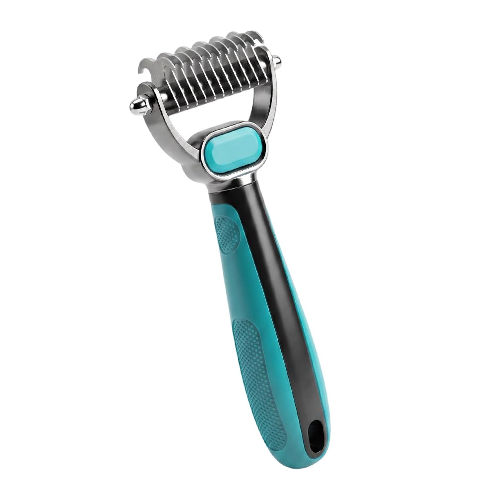 Double-Sided Pet Grooming Rake For Cats & Dogs, 2-In-1 Dematting Comb, Ergonomic Pet Grooming Matt Remover Detangler For Long Haired Pets (small) - Image 9