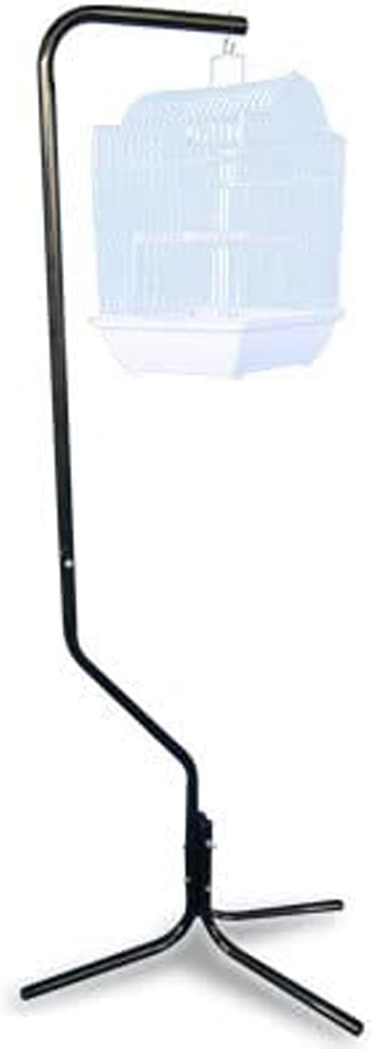 Pet Products Tubular Steel Hanging Bird Cage Stand with Metal Hook - Image 3