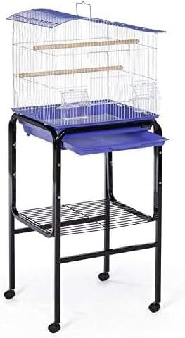 HomeStock African Artifacts Bird Cage Stand with Unique Design, Sturdy Metal Frame, Decorative Accents, and Secure Platform for Displaying Bird Cages Black/17 W - Image 5