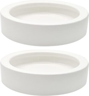 2 Pcs Reptile Food Bowl Ceramic Wat...