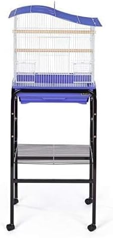 HomeStock African Artifacts Bird Cage Stand with Unique Design, Sturdy Metal Frame, Decorative Accents, and Secure Platform for Displaying Bird Cages Black/17 W - Image 6