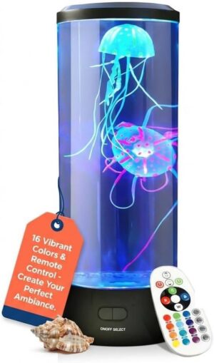 Brewish Jellyfish Lamp, 16 Color Op...