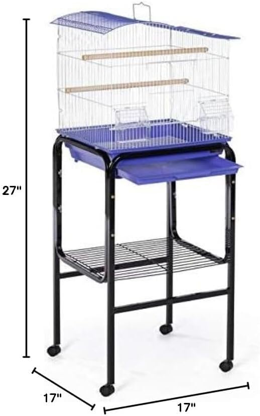 HomeStock African Artifacts Bird Cage Stand with Unique Design, Sturdy Metal Frame, Decorative Accents, and Secure Platform for Displaying Bird Cages Black/17 W - Image 8