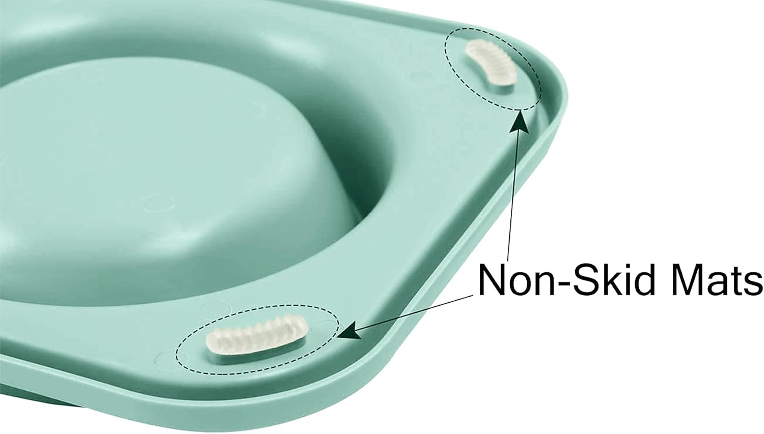 L.D.Dog Cat Food Bowls, Cat Bowls Non-Skid and Non-Spill Silicone Pads with PP Stand, Removable Stainless Steel Food and Water Dishes for Cats, Small Size Dogs - Image 4