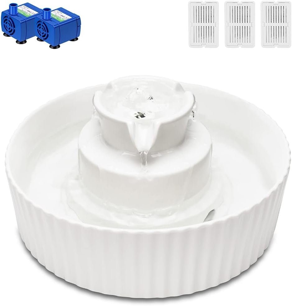 Wonder Creature Ceramic Cat Water F...