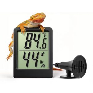 Reptile Thermometer Hygrometer LCD ...