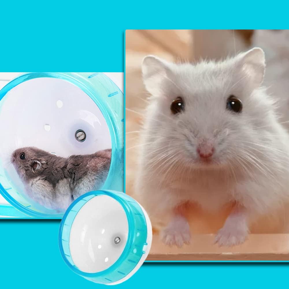 Silent Hamster Wheel 4.7 Inch Small Animal Running Exercise Wheel | Quiet non-slip design with smooth rotation, ideal for hamsters and small pets to enjoy daily exercise at home. - Image 2