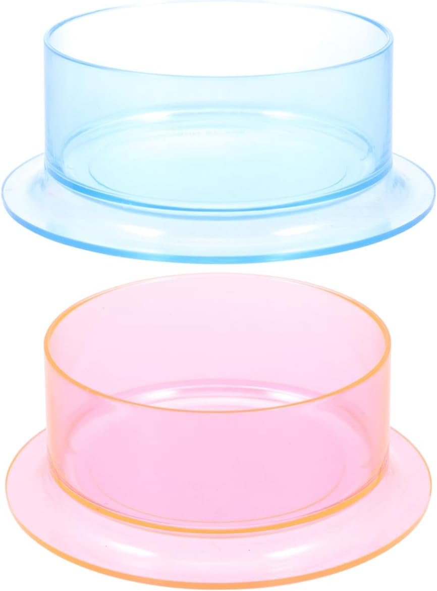 2Pcs Plastic Pet Water Bowl and Mul...