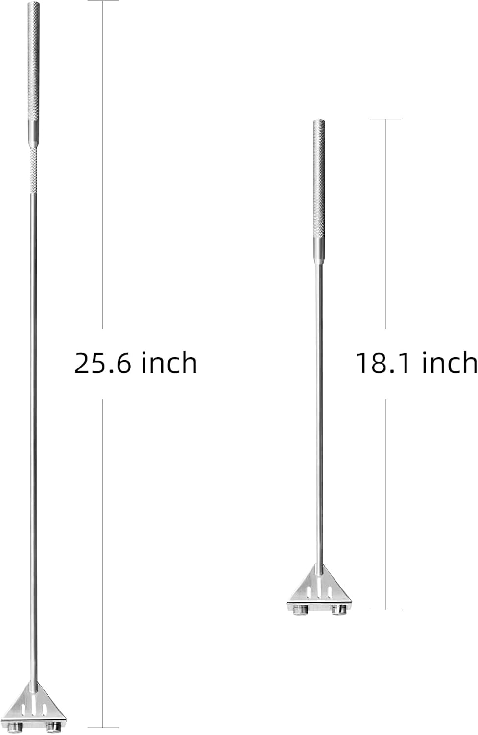 Kirecoo 25.6" Stainless Steel Aquarium Algae Scraper with 10 Blades | Adjustable Handle, For Glass Fish Tanks, Effortless Algae Removal, Aquarium Cleaning Tool, Extra Replacement Blades Included - Image 2
