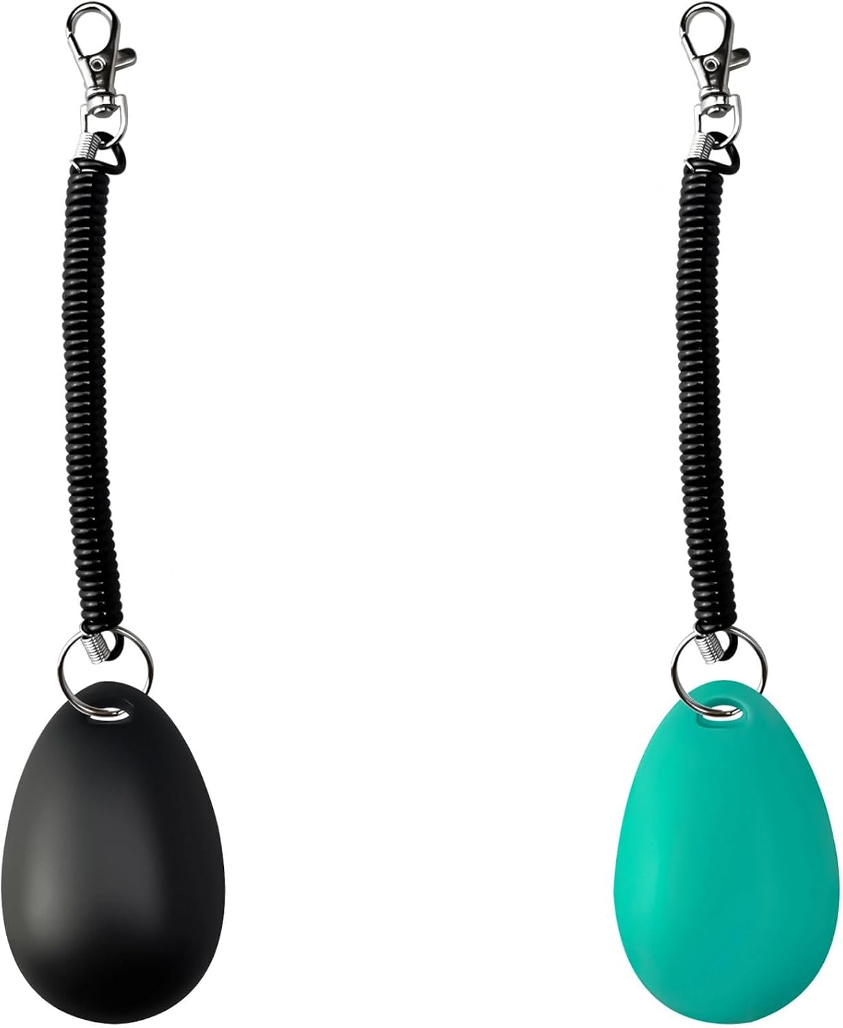 ABSONE Dog Clicker for Training with Wrist Strap, Dog Clicker Trainer Tools | Training Clicker for Puppy, Cat, Potty, Bird, Horse, Pet, Behavior Aids, 2 Pack Black and Green - Image 2