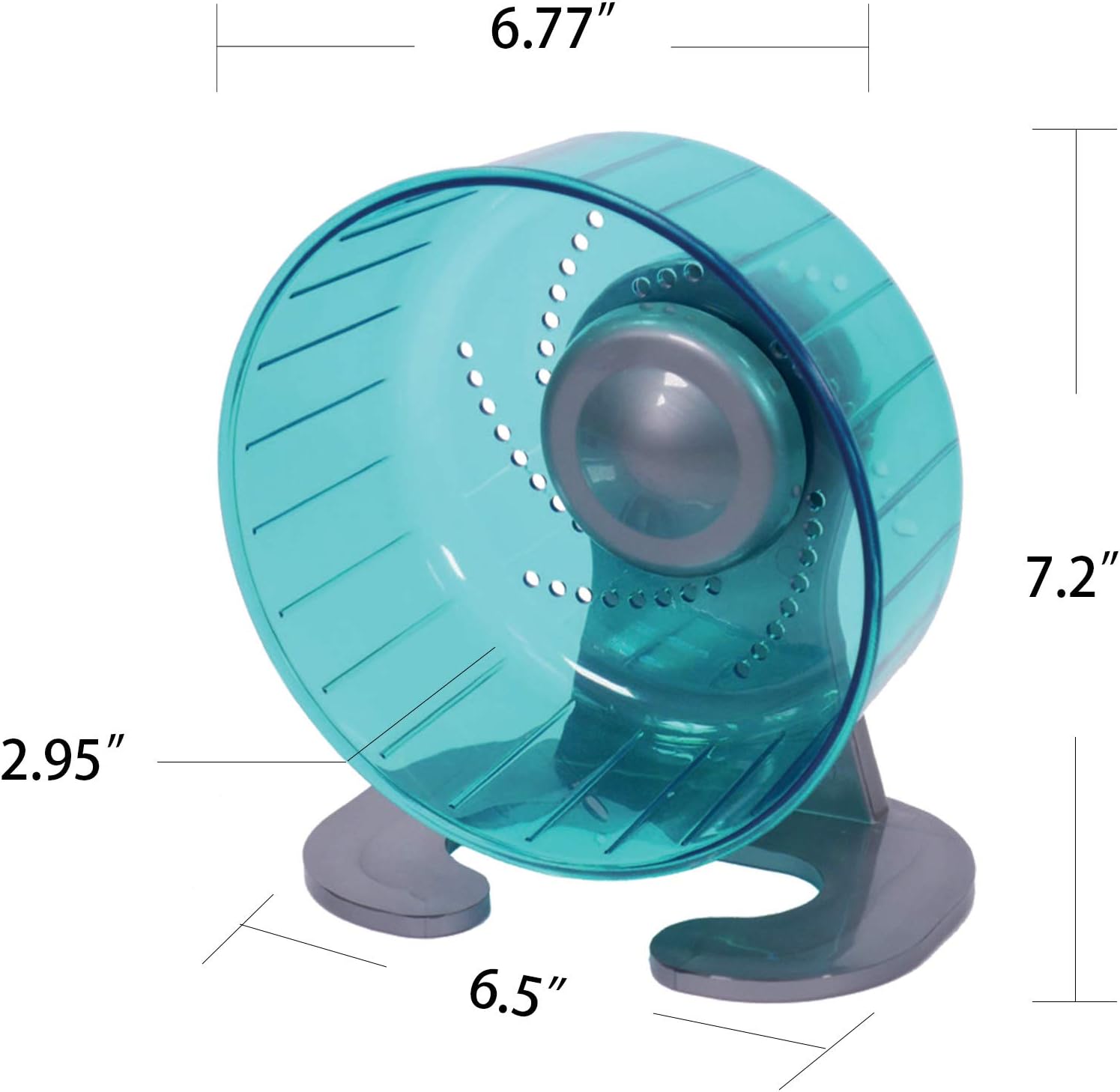 Petest Hamster Exercise Wheel, Silent Spinner Hamster Running Wheels, Diameter 6.7 inch, Green - Image 6