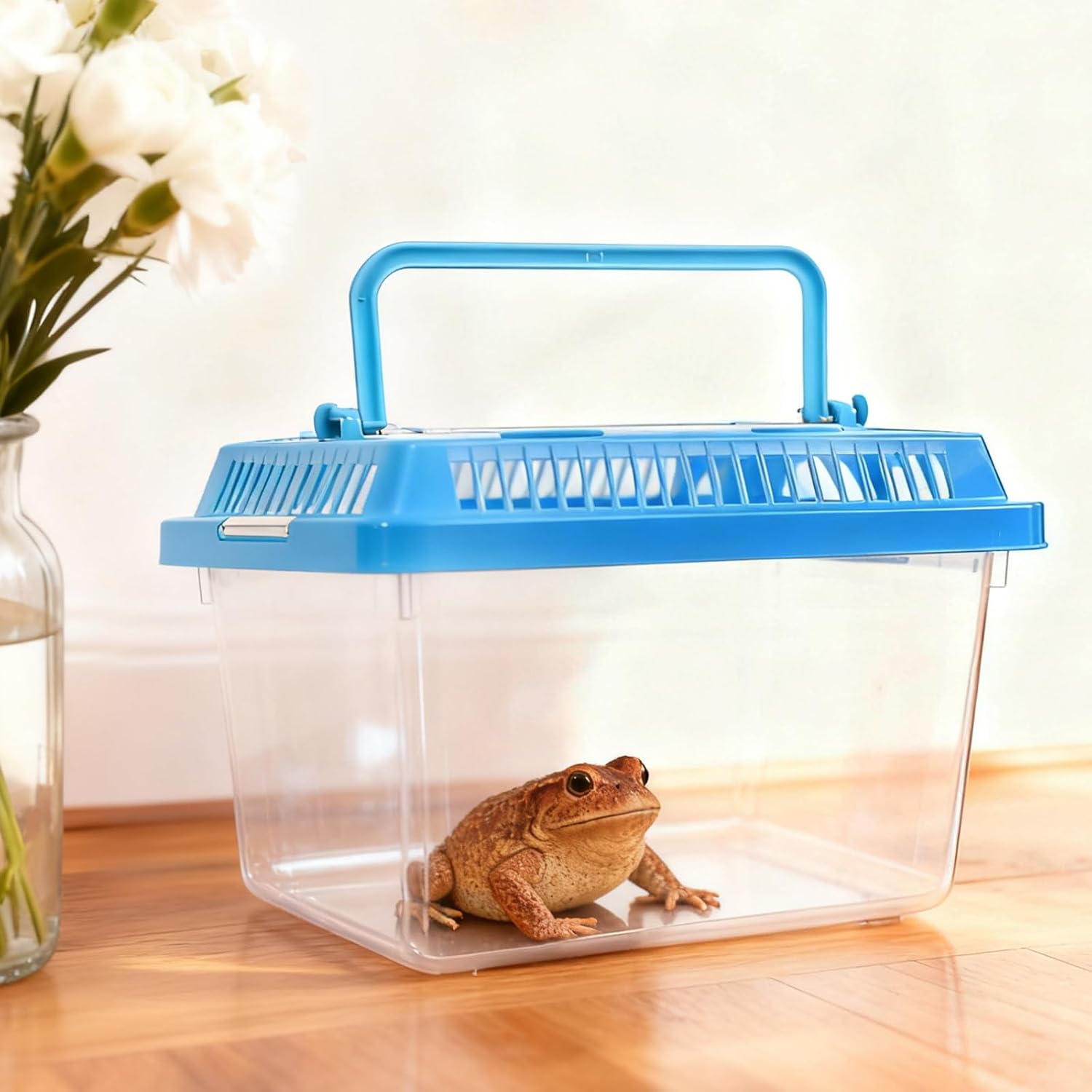 20 Pack Small Plastic Reptile Carrier, Tarantula Enclosure Breeding Box with Handle and Ventilation Lid, for Spider Lizard Turtle Hermit Crab Fish, 5.1 x 3.5 x 3.5 Inch, Multi-Color - Image 7