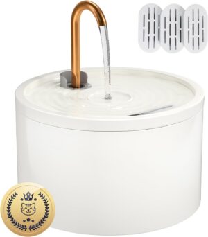 MISFANS Ceramic Cat Water Fountain ...