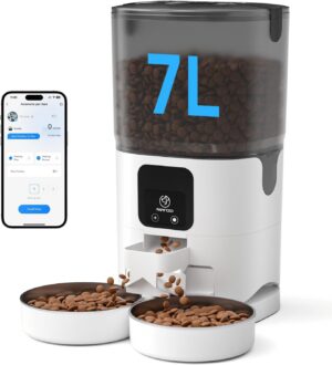 PAPIFEED Automatic Cat Feeder 2 Cat...