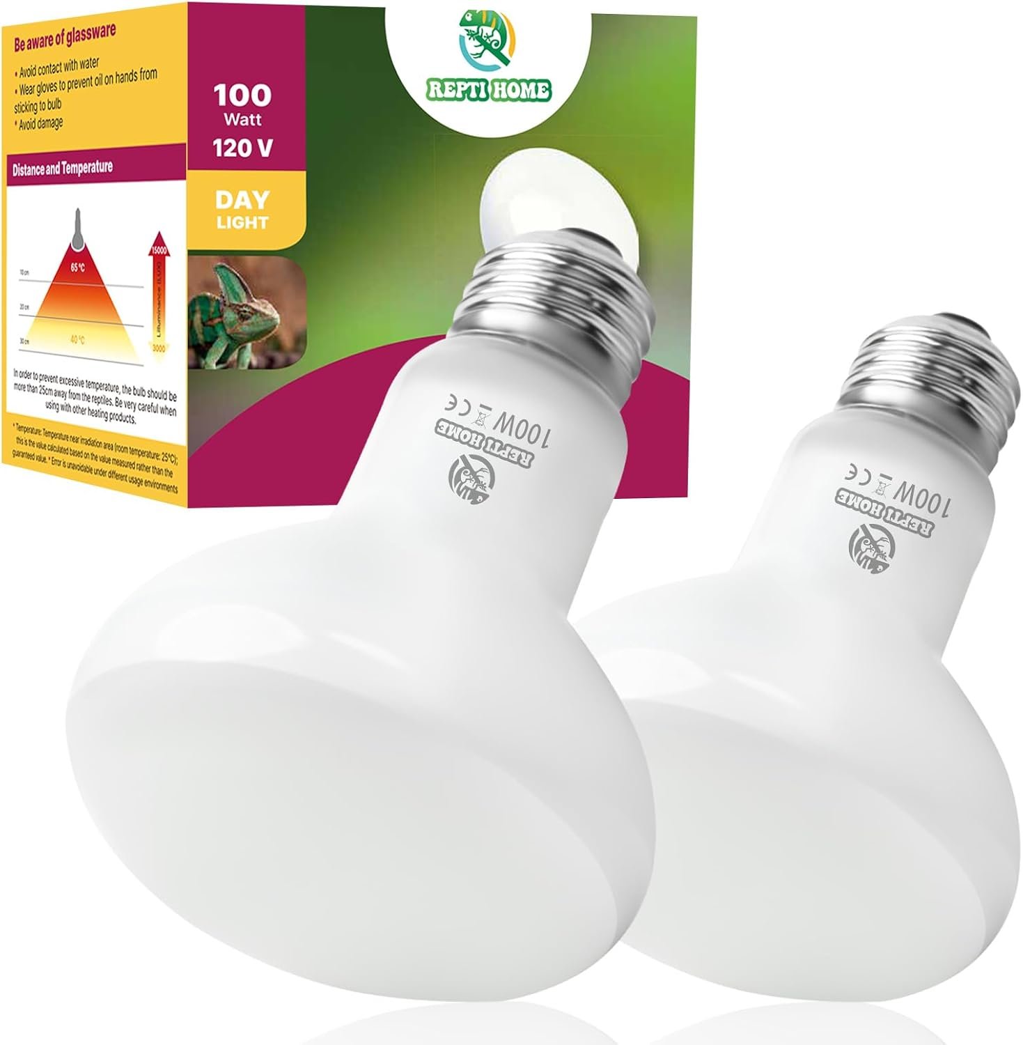 Reptile Heat Lamp Bulbs, Simulate N...