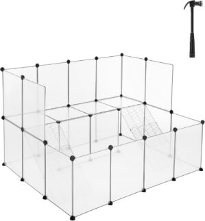 SONGMICS Guinea Pig Playpen with De...