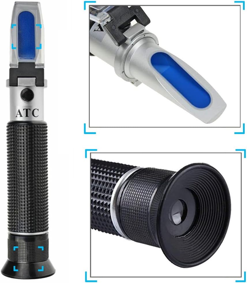 Agriculture Solutions Salinity Refractometer for Seawater and Marine Fishkeeping Aquarium 0-100 PPT with Automatic Temperature Compensation - Image 6