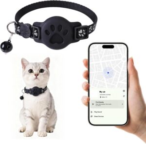 GPS Cat Collar with Bluetooth Track...