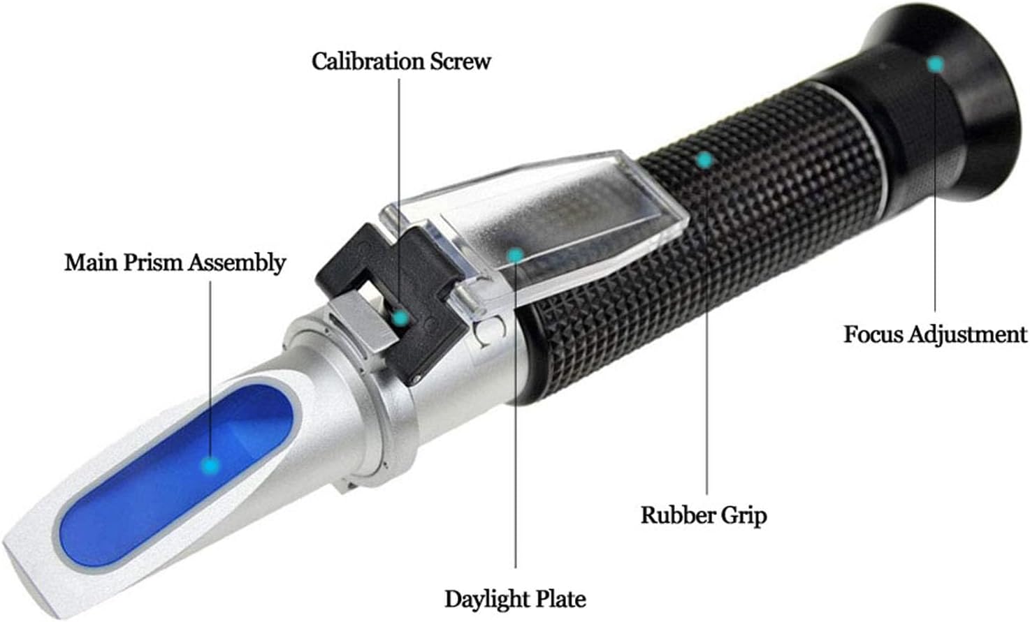 Agriculture Solutions Salinity Refractometer for Seawater and Marine Fishkeeping Aquarium 0-100 PPT with Automatic Temperature Compensation - Image 2