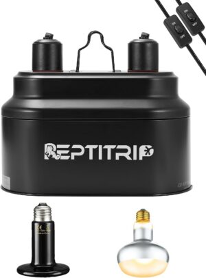 REPTITRIP Dual Reptile Light Fixtur...