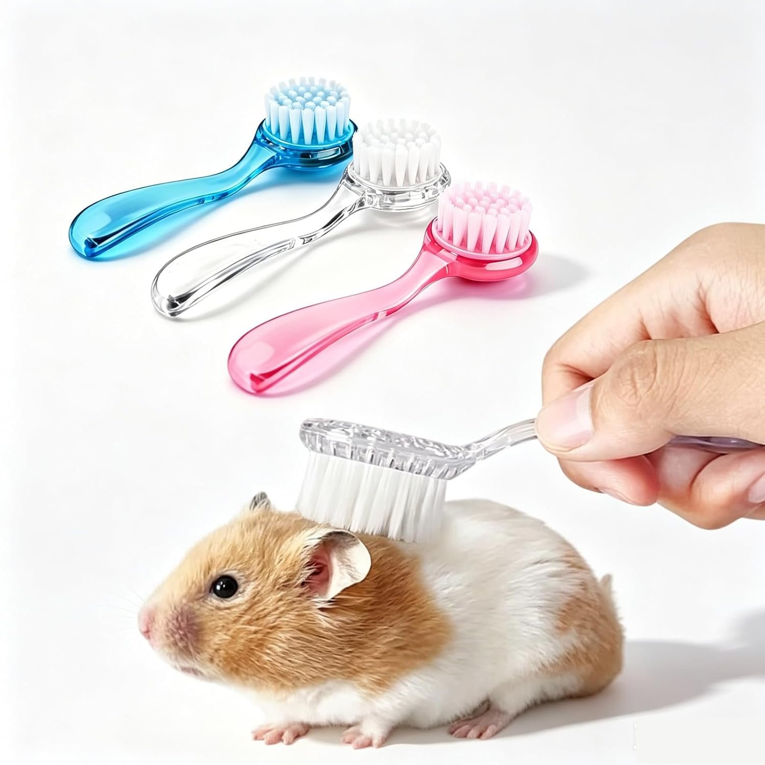 3Pcs Hamster Bath Brush and Comb So...