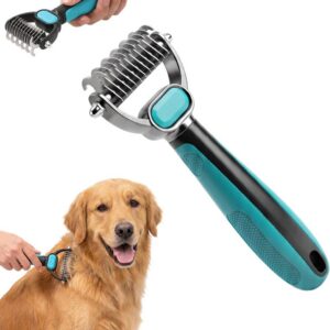 Double-Sided Pet Grooming Rake For ...