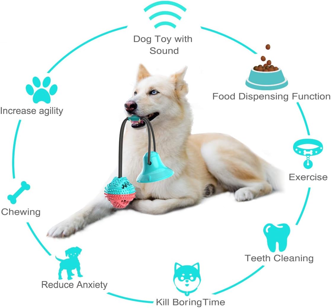 ALLRIER Dog Toys to Keep Them Busy for Boredom,Interactive Dog Toys Tug of War, Mentally Stimulating Toys for Dogs, Puppy Teething Puzzle Treat Food Dispensing Ball Toy for Small Medium Dogs - Image 8