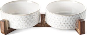 LE TAUCI Dog Bowls Ceramic for Smal...