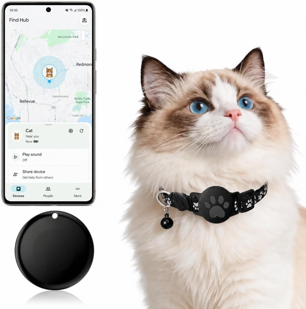 GPS Tracker for Cats, Cat Collar wi...