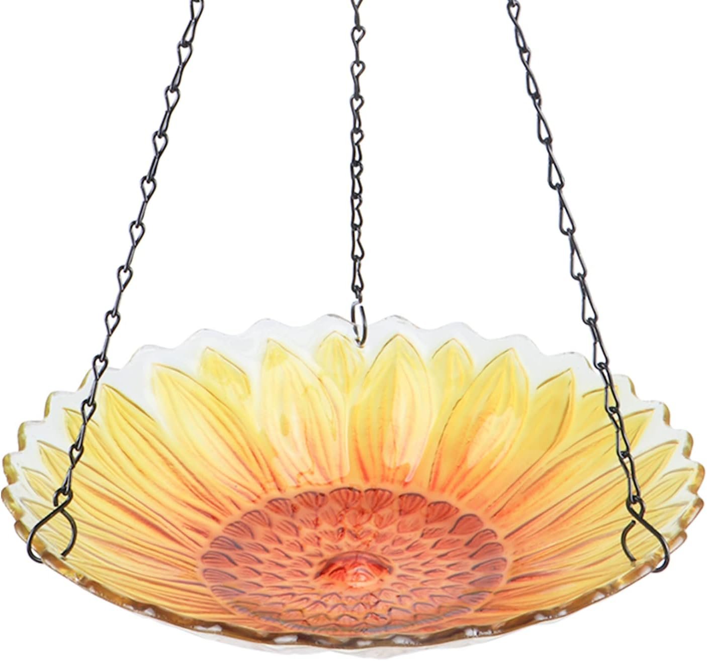 MUMTOP Hanging Glass Bird Bath Sunf...
