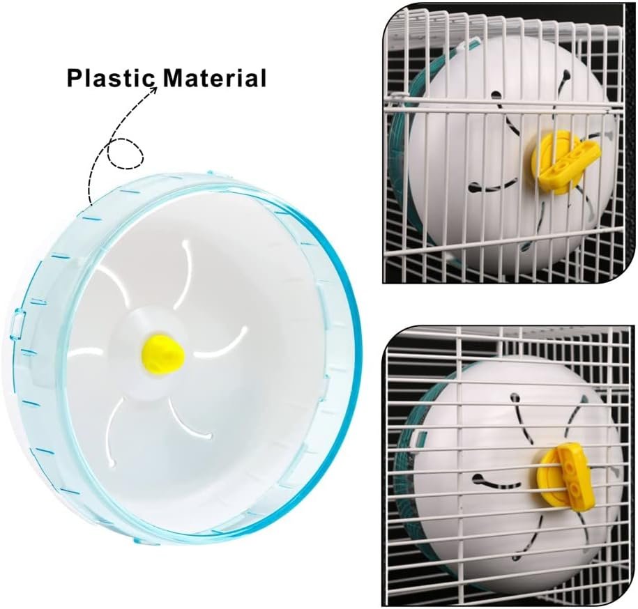 Silent Hamster Wheel - Exercise Wheel for Syrian Hamsters - Quiet Spinner Running Wheel for Small Animals - Pet Hamsters Gerbils Mice Rats Guinea Pig Hedgehog Exercise Wheel Toy - Image 5