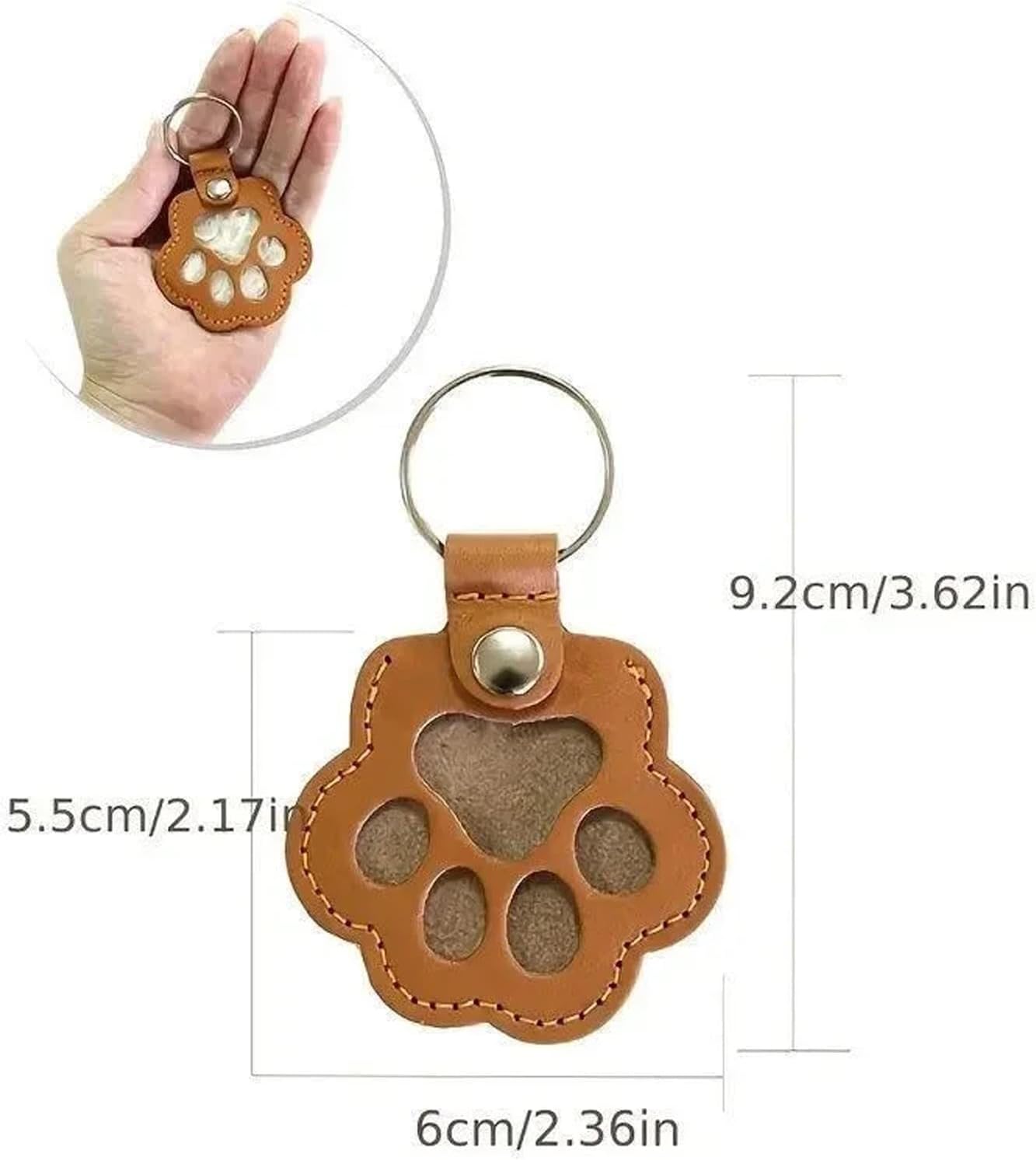 Cat Dog Hair Storage Keychain, Pet Hair Keychain, Fur Keepsake Keyring | Pet Memorial Gifts, Cat & Dog Lovers Gifts - Image 7