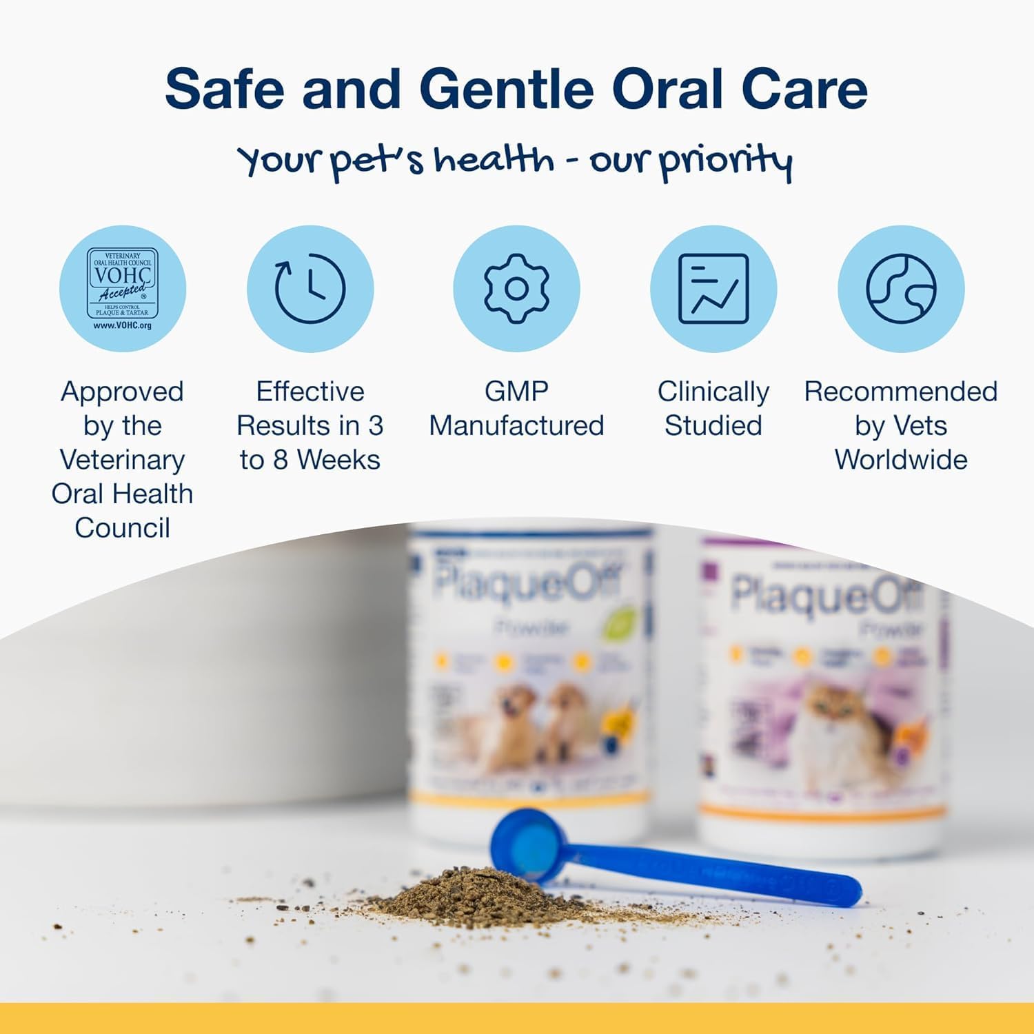 Proden PlaqueOff Dental Care for Dogs and Cats, 420gm | VOHC Accepted Dental Powder for Pet Oral Care - Supports Fresher Breath and Dental Hygiene - 100% Natural Kelp Formula - Image 2