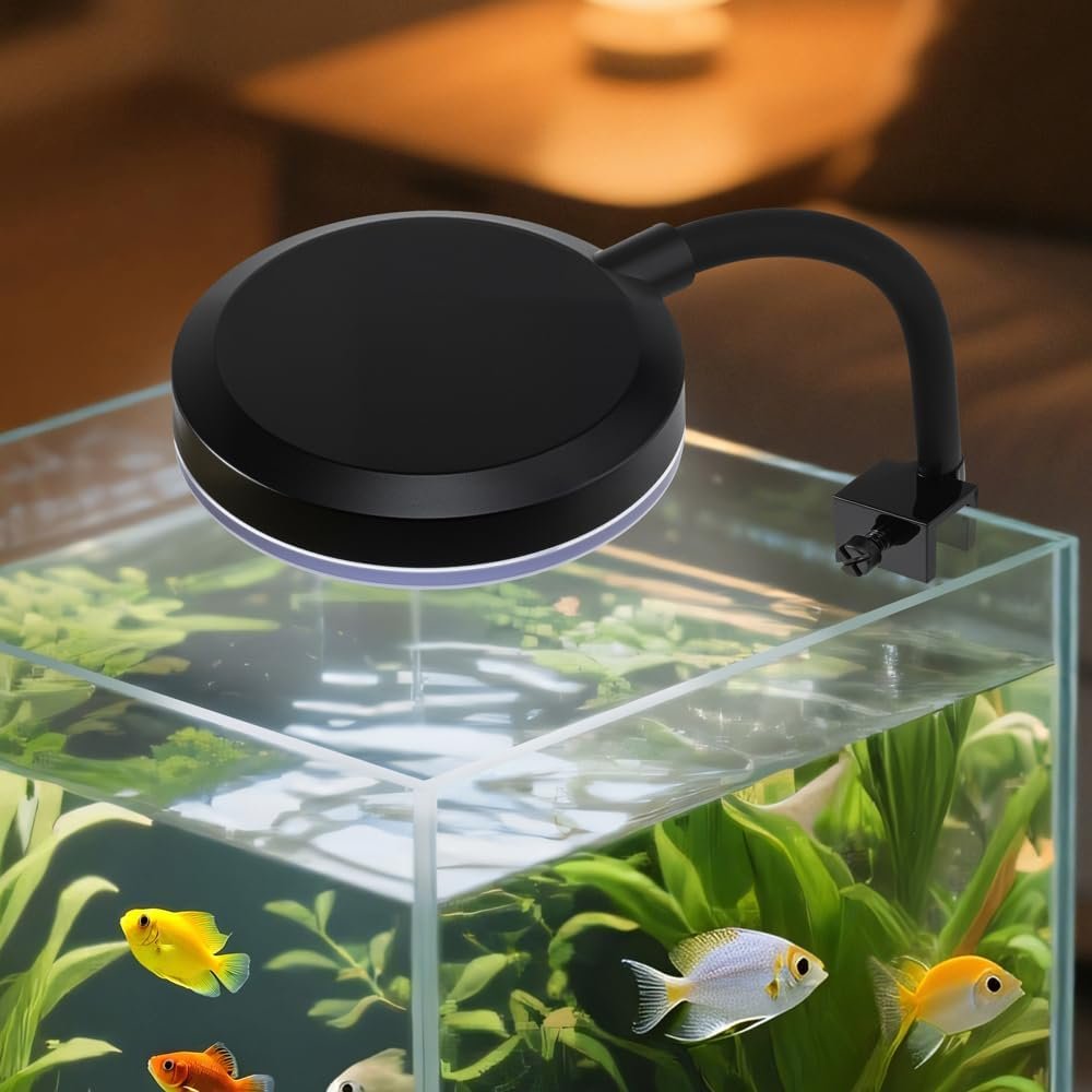 Clip On Aquarium Light 8W LED Fish Tank Light with Full Spectrum & Dimmable Brightness USB Moving Aquarium Lamp for 1-5 Gallon Betta Fish Tanks - Image 7