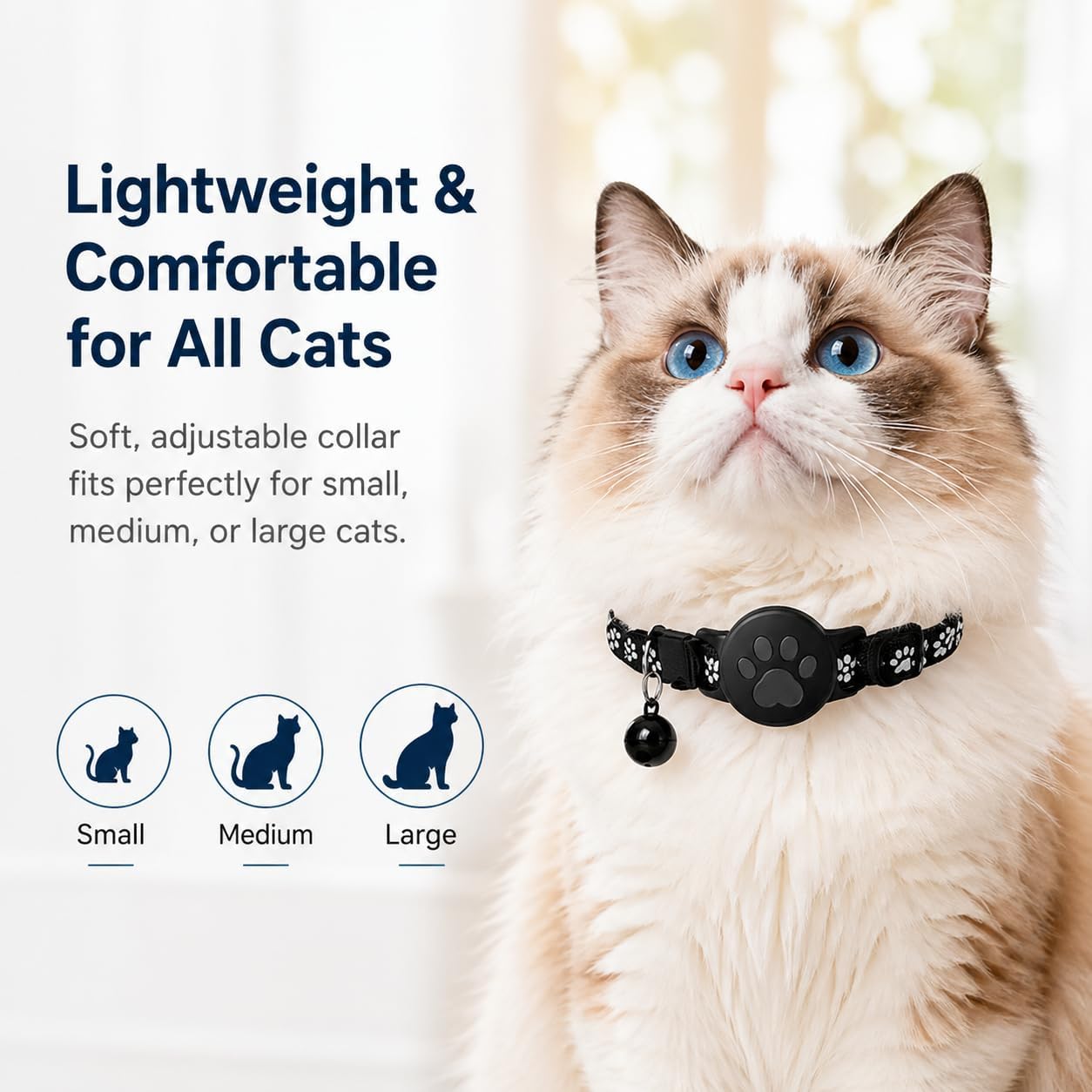 Pet Tracker,GPS Tracker for cat,Smart tag,Waterproof Compatible with Find My,No Monthly Fee,Advanced Tracking Solution Smart Collar for Pet Safety Ideal Small Large Cats(iOS Only) - Image 6