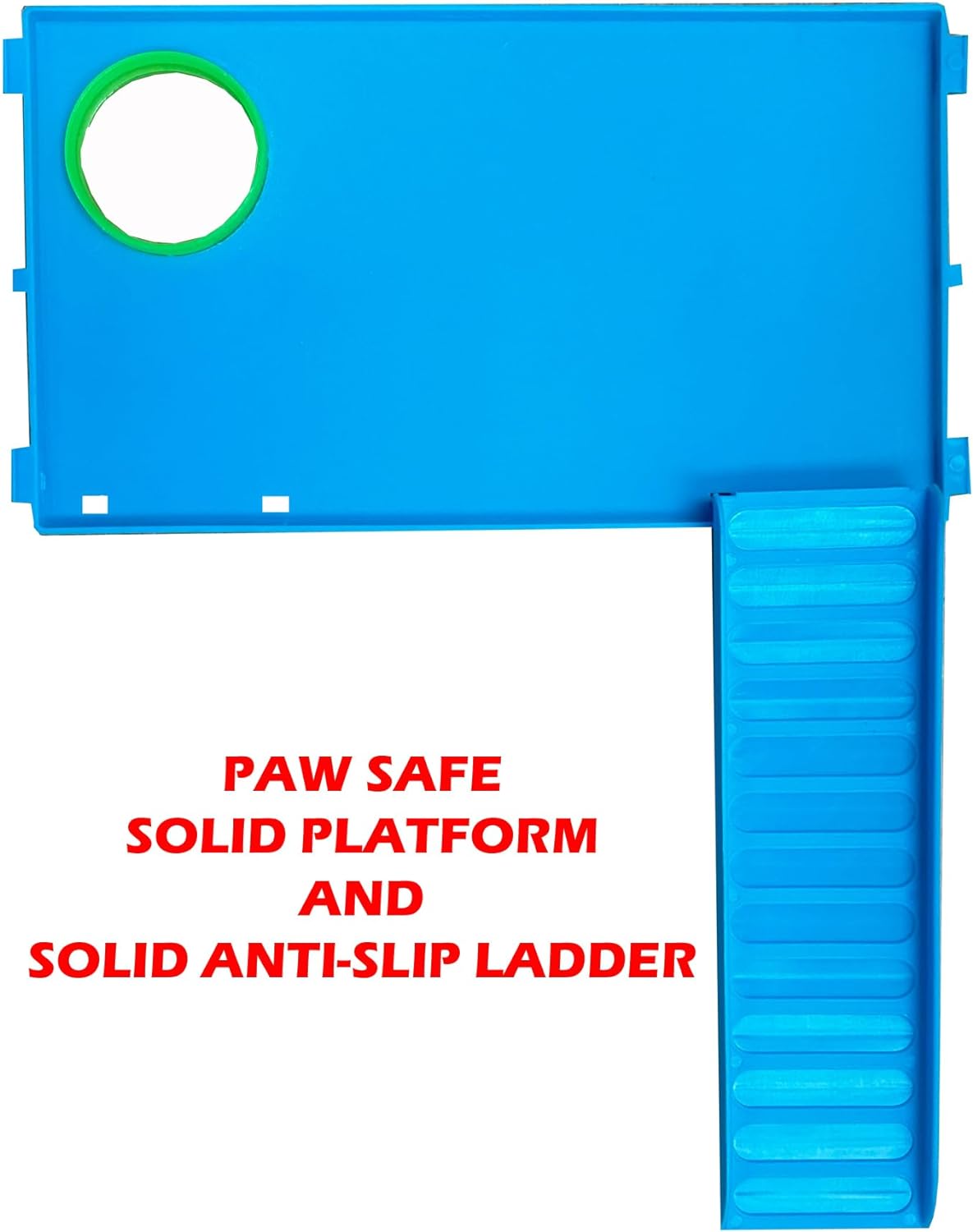 Large 5-Floors Blue Hamster Mansion Habitat Home House Cage Paw Safe Solid Platform with Hide House Running Excerise Wheel Food Bowl Water Bottle Deep Base - Image 2