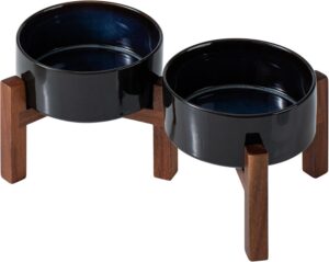 Havniva Elevated Dog Bowls, Ceramic...