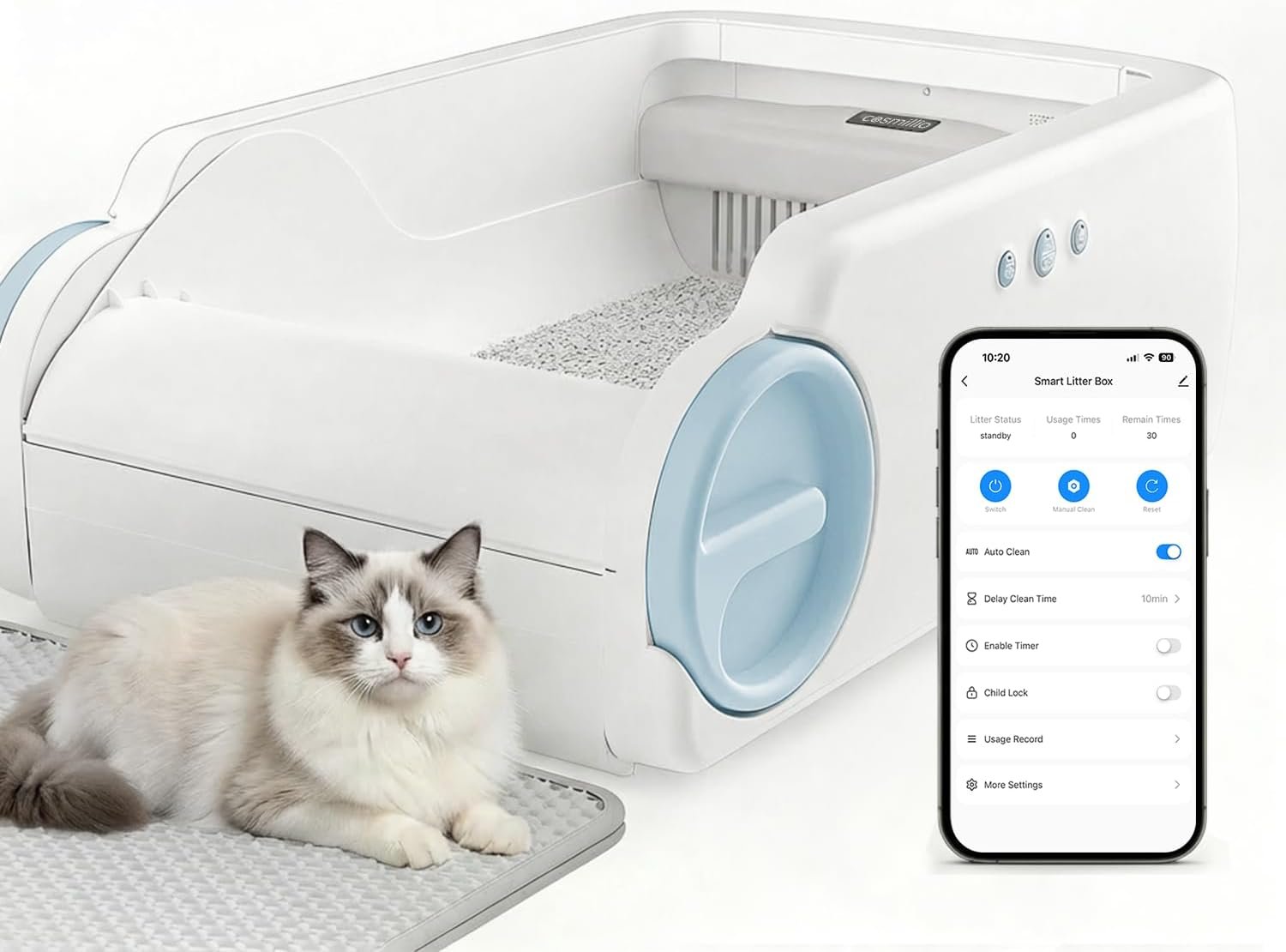 Automatic Litter Box Open Top Self ...