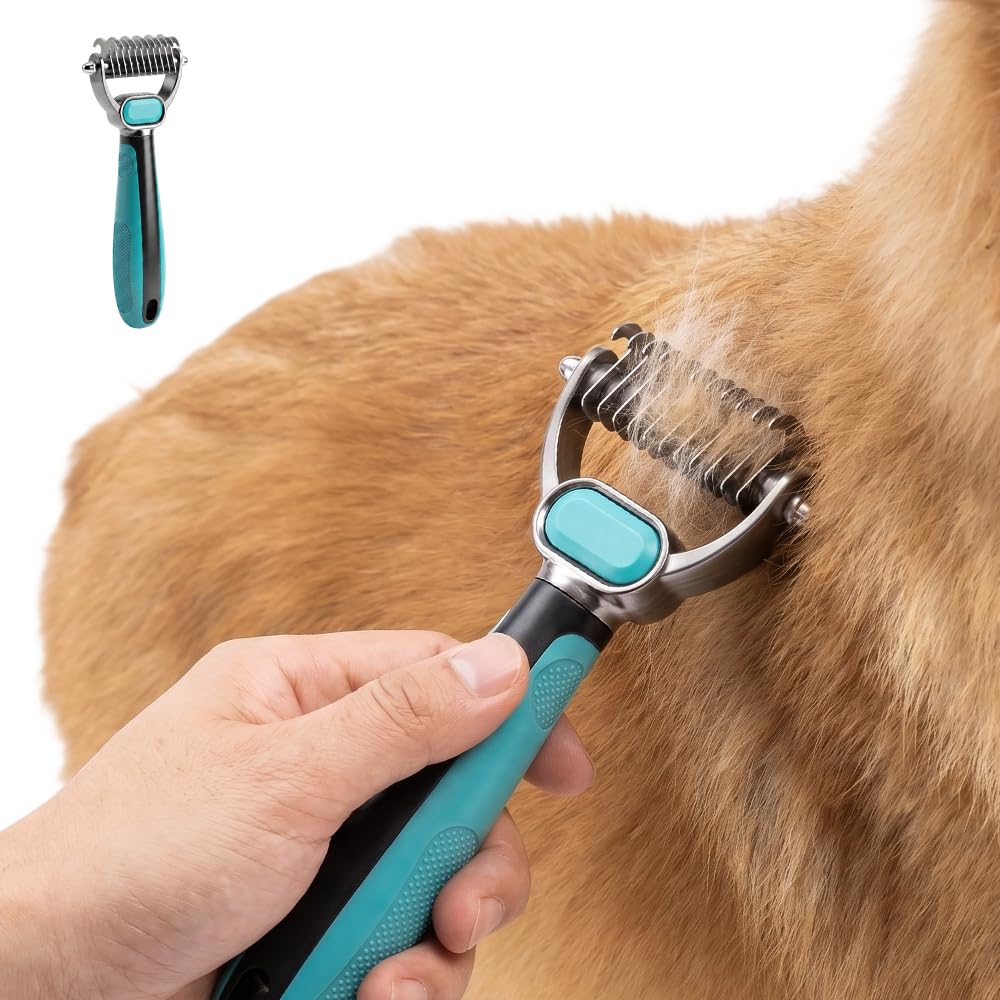 Double-Sided Pet Grooming Rake For Cats & Dogs, 2-In-1 Dematting Comb, Ergonomic Pet Grooming Matt Remover Detangler For Long Haired Pets (small) - Image 8
